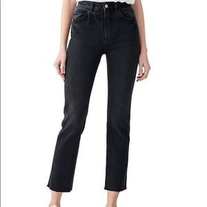 DL1961 Patti High Rise Vintage Straight Jeans in Corvus